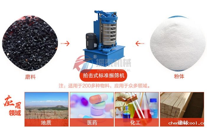 震击式标准振筛机应用行业
